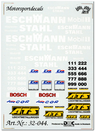 DMC decal sponsors DTM 2000